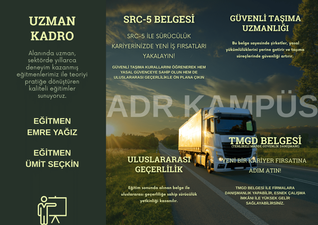 ADR Eğitimi (Tehlikeli Madde Taşımacılığı)