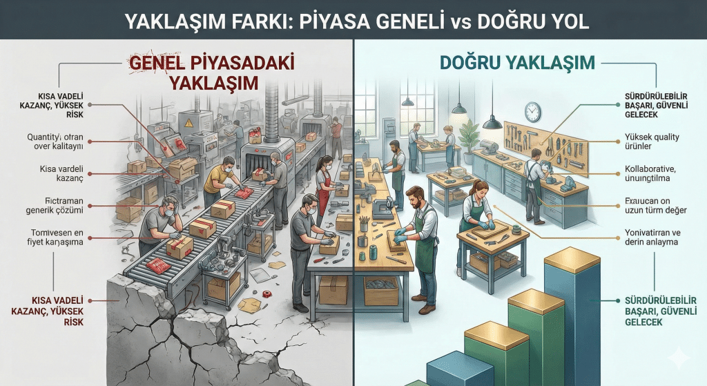 Genel Piyasadaki Yaklaşım vs Doğru Yaklaşım hakkında Genel Piyasadaki Yaklaşım vs Doğru Yaklaşım