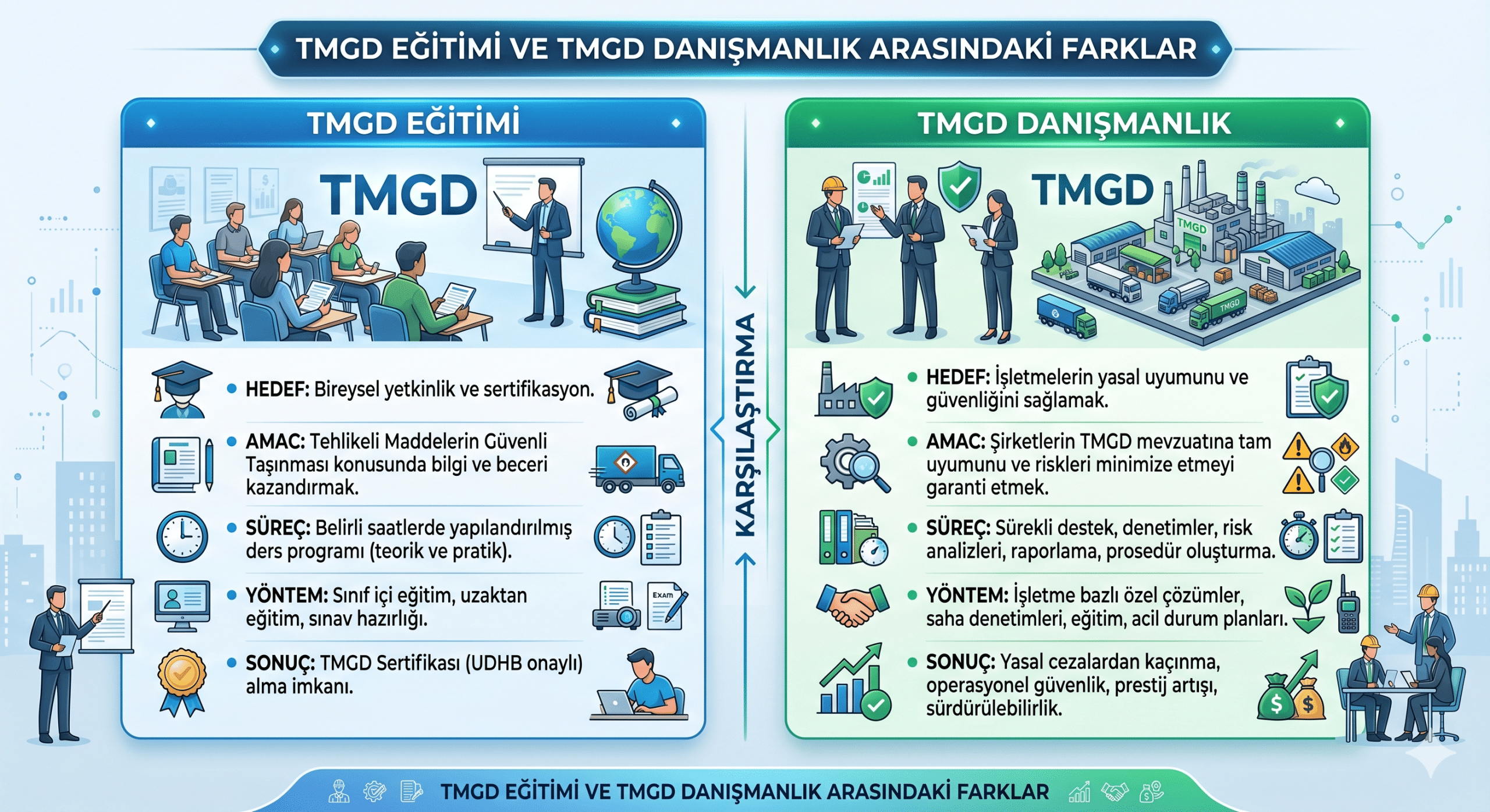 TMGD Eğitimi ve TMGD Danışmanlık Arasındaki Farklar